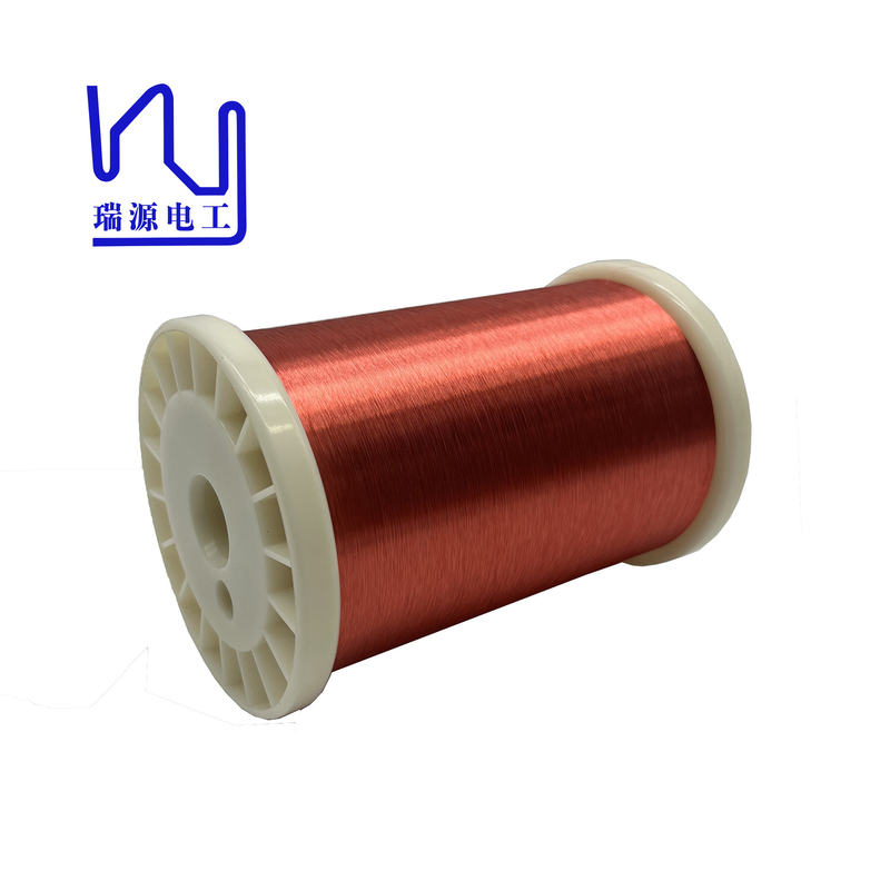 40 Awg Self Bonding Wire Red Color 0.08mm Hot Wind / Solvent