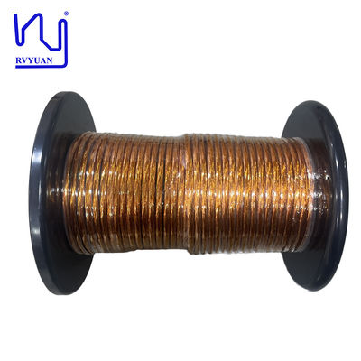 PI Film 0.4mm X 120 Yüksek Frekanslı Bantlanmış Litz Teli Bakır İletken Katı