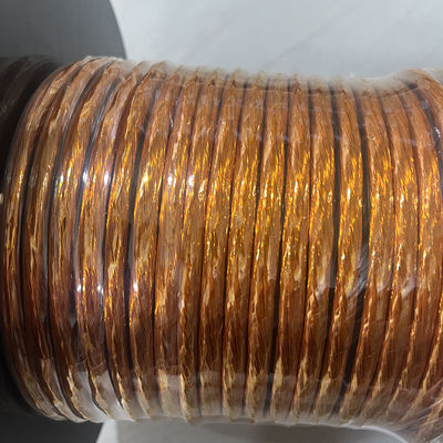 0.03mm- 0.4mm Emaye Kaplı Bakır Bükümlü Tel Bantlı Litz Teli