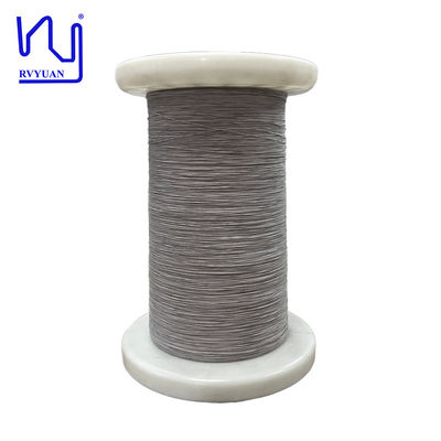 USTC-F Gri Rengi 0.2mm Emaye Bakır Tel, Ses İçin Dakron İle Sarılı