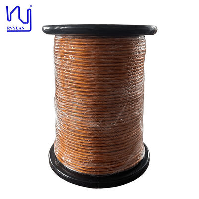 2UEW/H 0.1X1500 Katı Bantlı Litz Teli Transformatörler için Yüksek Frekanslı Emaye Bakır Mıknatıslı Tel