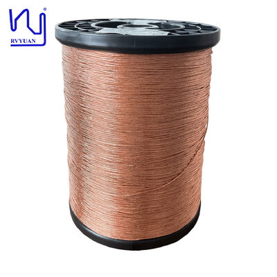 1UEW-H 0.1mm AWG38 180°C maksimum sıcaklıkta olan transformatör sargıları için 60 ipliklenmiş lütze Litz tel