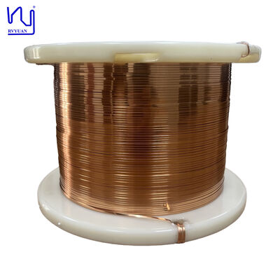 0.60mmX3.00mm Dikdörtgen Yassı AIW Sınıf 220C Mıknatıs Bakır Tel
