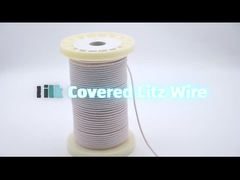 Süper İnce 0.04mm Ustc Litz Teli Yüksek Frekans Polyester İpek Kaplı